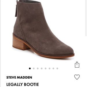 Steve Madden Legally Bootie in Brown Grey